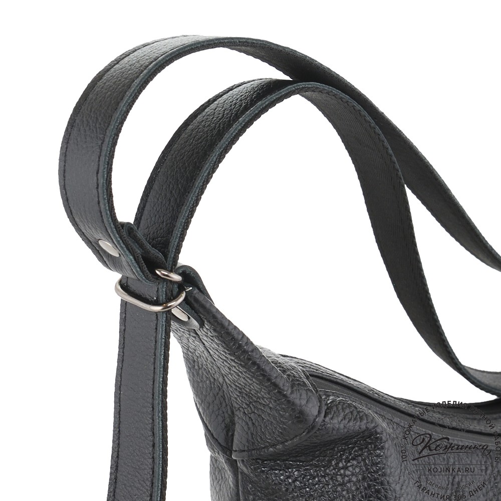  Женская кожаная сумка-трансформер "Ливадия" (черная)